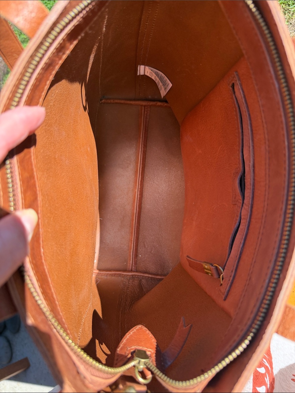 Madewell Medium Transport Leather Tote in Cognac - Picture 3 of 4